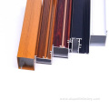 Custom Wood Grain Spraying Aluminum Kitchen Cabinet Profiles